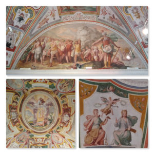 アルティエリ宮殿内のフレスコ画